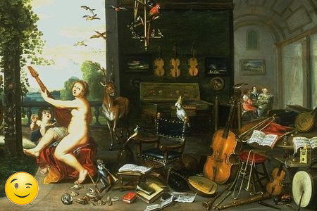 Jan van Kessel, Antwerpen 1626-1679, Allegorie auf den Gehörsinn